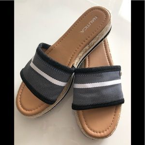 Nautica Slides, gently used. Size 10